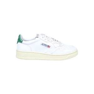 Autry Witte/Groene Sneakers Aw23 , White , Heren , Maat: 45 EU