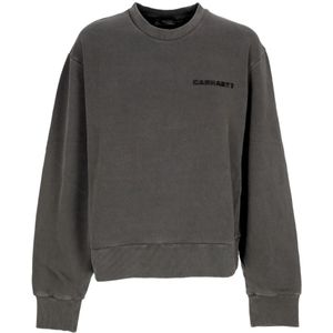 Carhartt Wip, Dames, Sweatshirts & Hoodies, Grijs, Maat: S Katoen,