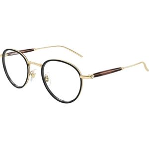 Montblanc - Mb 0442O - Bril - Geel - Metaal - Lensbreedte 49 mm