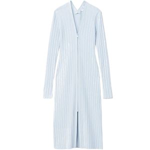 Proenza Schouler, Dames, Jurken, Blauw, Maat: S Viscose,