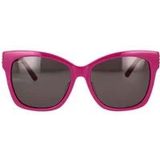 Vintage-geïnspireerde Balenciaga zonnebril , Pink , Dames , Maat: 57 MM