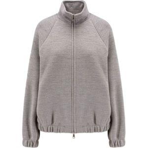 Max Mara, Dames, Sweatshirts & Hoodies, Grijs, Maat: S Katoen,