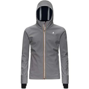 K-Way, Heren, Jassen, Grijs, Maat: S Nylon,