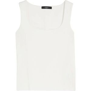 Max Mara, Dames, Tops, Wit, Maat: 2XL