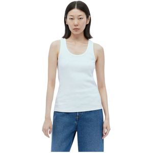 Moncler - Logo Geborduurd Tanktop - Wit - Katoen