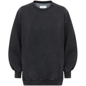 Âme, Dames, Sweatshirts & Hoodies, Zwart, Maat: S Leer,