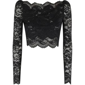 Rabanne, Dames, Tops, Zwart, Maat: 2XS