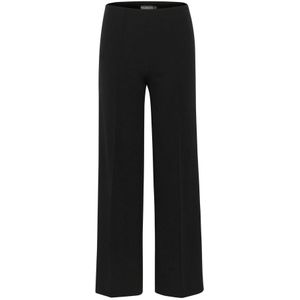 Soaked In Luxury - Wijde Broek - Zwart - Polyester