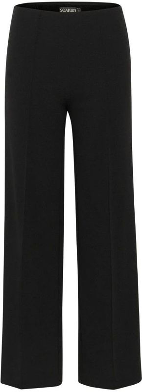 Soaked In Luxury - Wijde Broek - Zwart - Polyester