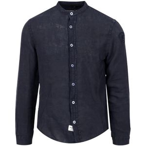 Blauer, Heren, Overhemden, Blauw, Maat: M Linnen,