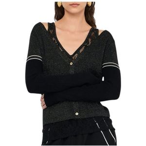 Liu Jo, Dames, Truien, Zwart, Maat: XL