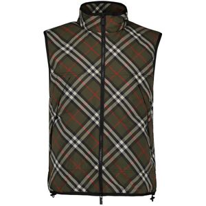 Burberry, Heren, Jassen, Groen, Maat: S Nylon,