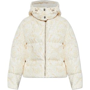 Versace, Dames, Jassen, Beige, Maat: S Satijn,