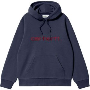 Carhartt Wip, Heren, Sweatshirts & Hoodies, Blauw, Maat: M Synthetisch,