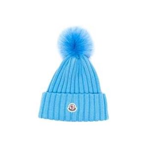 Moncler Beanies , Blue , Dames , Maat: ONE Size