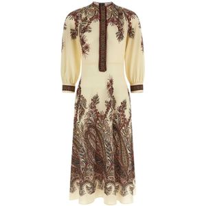 Etro, Dames, Jurken, Veelkleurig, Maat: S Katoen,