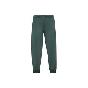 Lanvin Donkergroene joggingbroek van wol jersey , Green , Heren , Maat: XS