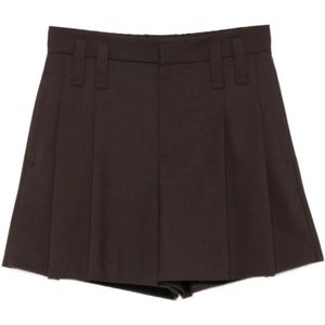 Brunello Cucinelli, Dames, Korte broeken, Bruin, Maat: S