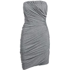 The Attico, Dames, Jurken, Grijs, Maat: 2XS Jersey,