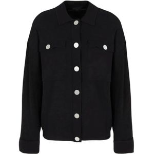 Armani Exchange, Dames, Jassen, Zwart, Maat: S