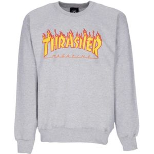 Thrasher, Heren, Sweatshirts & Hoodies, Grijs, Maat: S Lame,