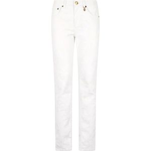 Roberto Cavalli, Dames, Jeans, Wit, Maat: 2XS Denim,