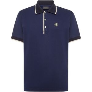 Billionaire, Heren, Tops, Blauw, Maat: M Katoen,