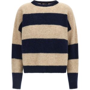 Weekend Max Mara, Dames, Truien, Veelkleurig, Maat: XS Wol,