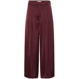 Gestuz, Dames, Broeken, Rood, Maat: XS Leer,