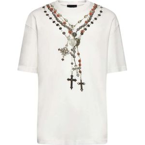 John Richmond, Heren, Tops, Wit, Maat: S Katoen,