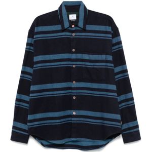 Paul Smith, Heren, Overhemden, Blauw, Maat: M Flanel,