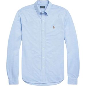 Polo Ralph Lauren, Heren, Overhemden, Blauw, Maat: M Katoen,