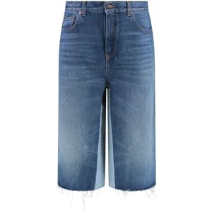 Chloé, Dames, Korte broeken, Blauw, Maat: S Denim,