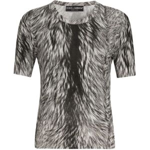 Dolce & Gabbana, Dames, Truien, Grijs, Maat: S