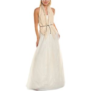 Brunello Cucinelli, Dames, Jurken, Beige, Maat: M