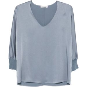 Le Tricot Perugia, Dames, Blouses & Shirts, Blauw, Maat: S