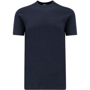 Malo, Heren, Tops, Blauw, Maat: XL Katoen,