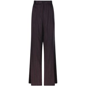 Dries Van Noten, Dames, Broeken, Rood, Maat: S Leer,