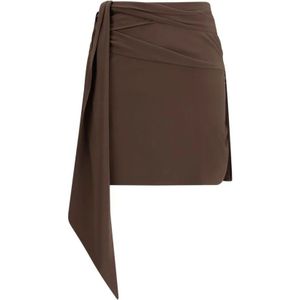 Prada, Dames, Rokken, Bruin, Maat: M Zijde,