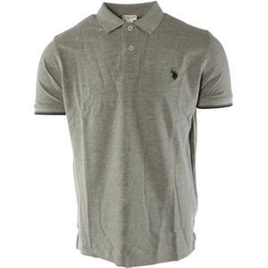 U.s. Polo Assn. - Polo Shirt - Grijs - 85% Katoen, 15% Viscose