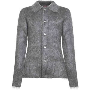 Gucci, Heren, Truien, Grijs, Maat: M Wol,