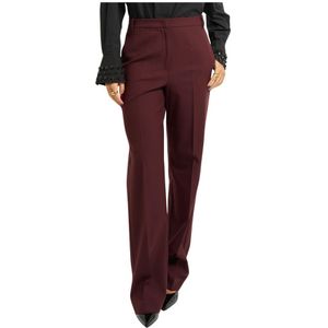Iblues, Dames, Broeken, Rood, Maat: S Leer,