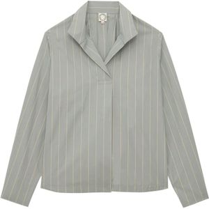 Ines de la Fressange Paris, Dames, Blouses & Shirts, Groen, Maat: S Katoen,