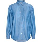 Ichi, Dames, Blouses & Shirts, Blauw, Maat: S