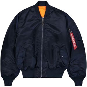 Alpha Industries, Heren, Jassen, Blauw, Maat: XL Nylon,