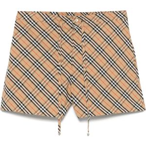 Burberry, Dames, Korte broeken, Beige, Maat: 3XS Katoen,