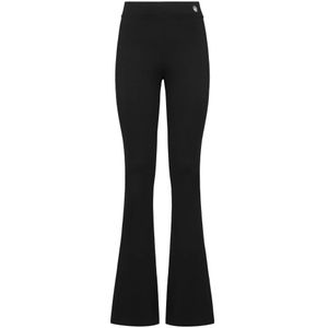 Philipp Plein, Dames, Broeken, Zwart, Maat: S Viscose,