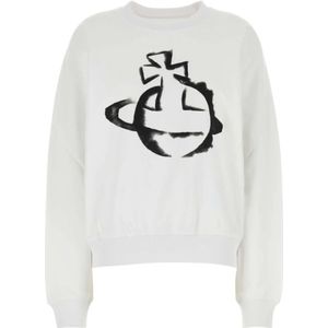 Vivienne Westwood, Dames, Sweatshirts & Hoodies, Wit, Maat: L Katoen,
