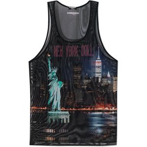 Dsquared2, Heren, Tops, Zwart, Maat: S