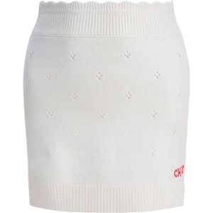 Chloé, Dames, Rokken, Wit, Maat: L Wol,